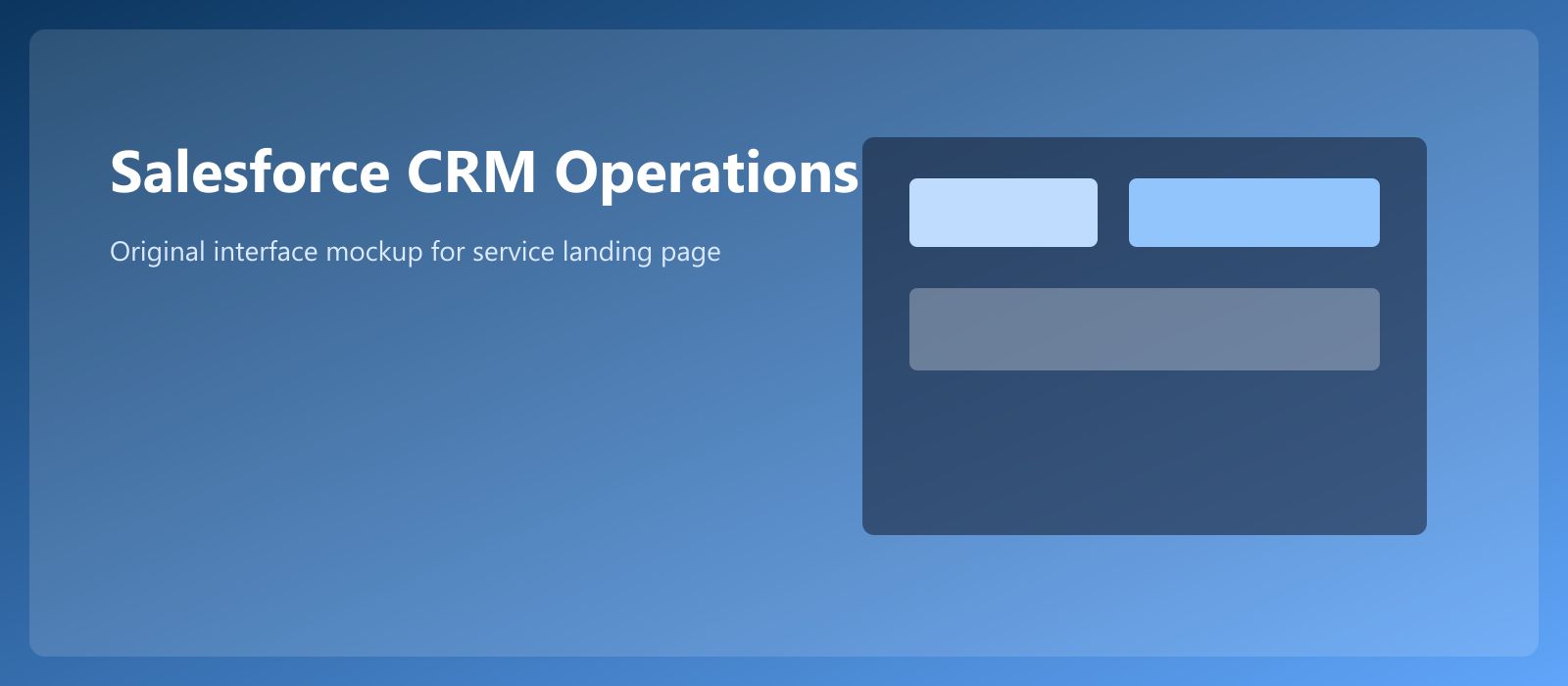 Salesforce CRM operations dashboard with agent task routing and pipeline insights